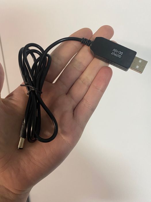 Інтернет без світла! Новий якісний кабель 12V для роутера USB DC
