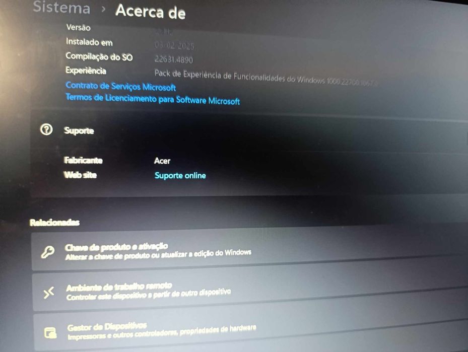 Vendo portátil Acer