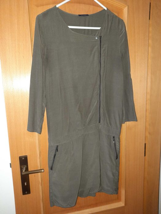 Vestido Verde-tropa, Tamanho Único/36, marca Promod, como novo