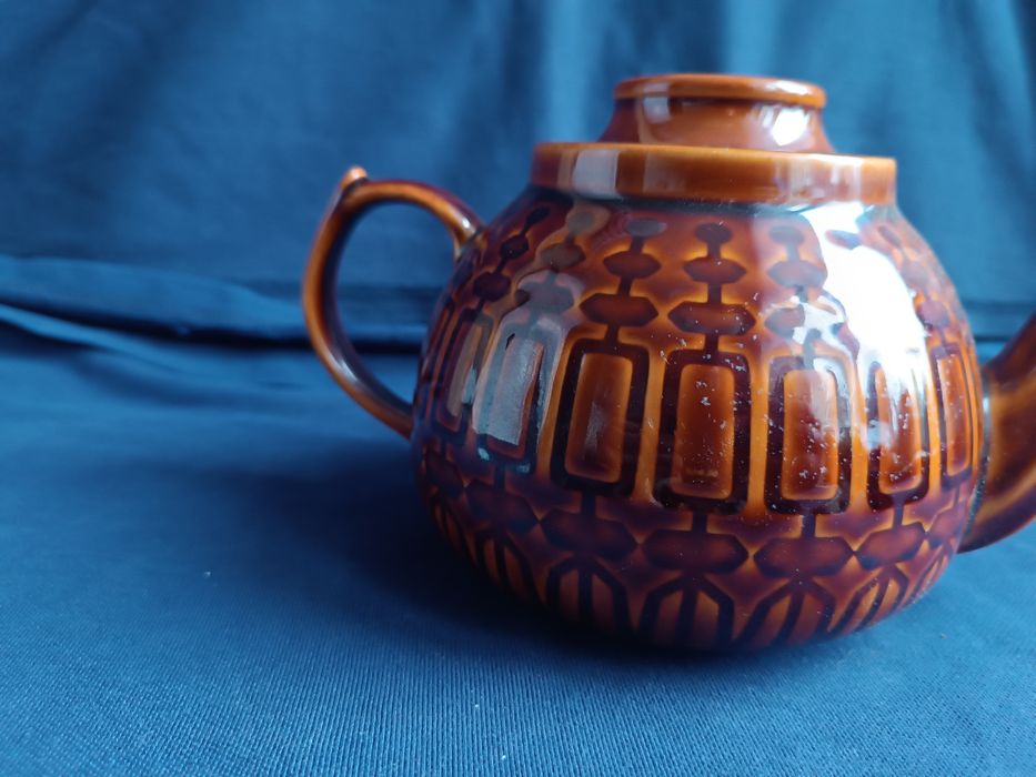Imbryk wzór Aztecki porcelit Pruszków PRL