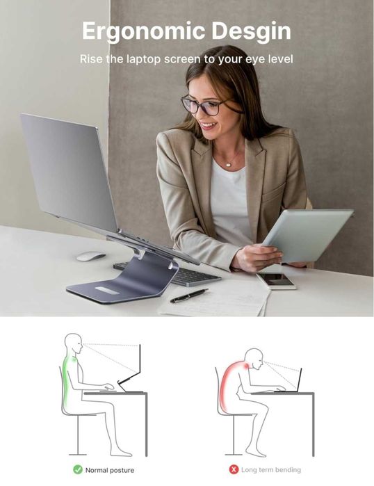 Підставка 2в1 під планшет та ноутбук