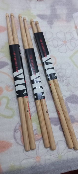 Baquetas nogueira 3 pares 7A