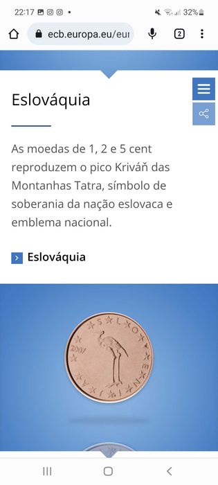 Moeda muito rara 0,01 centimo Eslovénia 2007 ,colecionadores