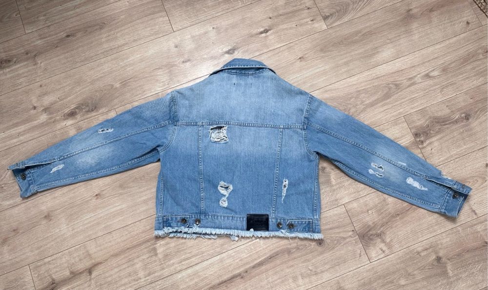 Kurtka jeansowa DKNY donna karan dzinsowa damska