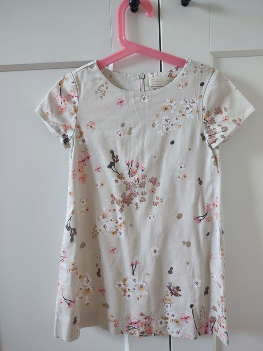 Sukienka krótka na lato elegancka okolicznościowa rozm 116 Zara