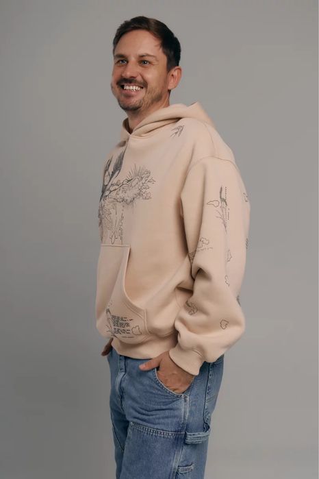 Бежеве худі унісекс Душа Gepur