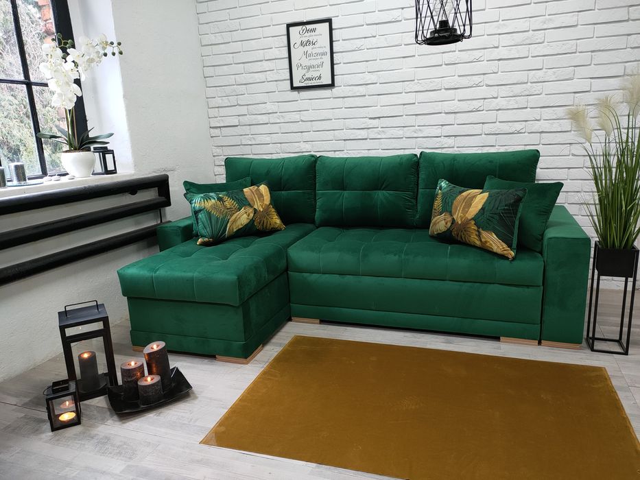 Narożnik Kleopatra, sprężyny welur