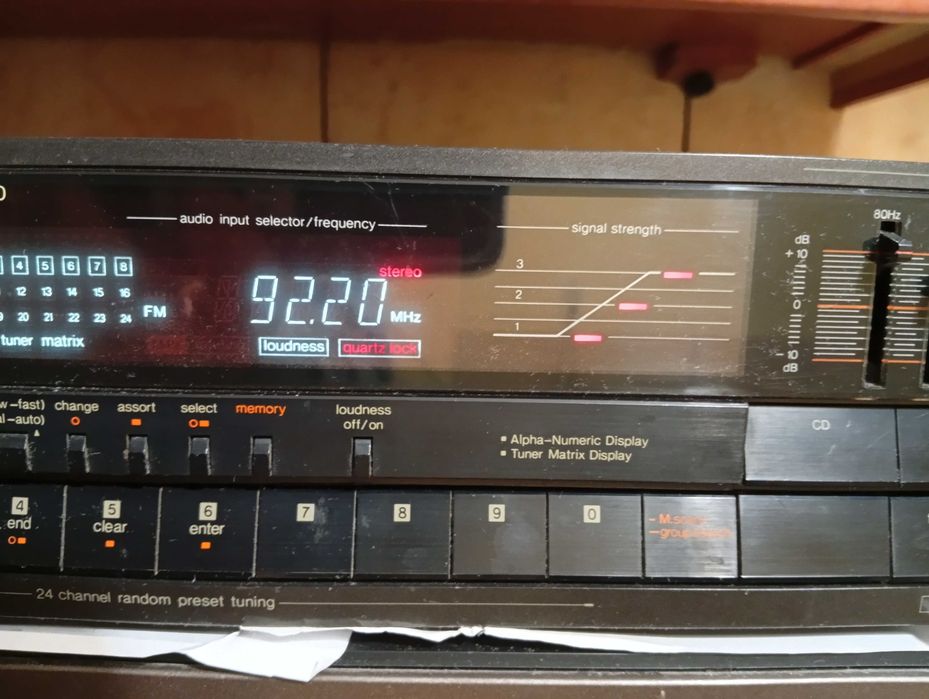 Amplituner TECHNICS SA-160 z korektorem graficznym, HiFi, 2 x 40 Wat