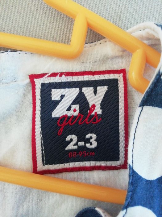 Vestido zippy, 2-3 anos.
