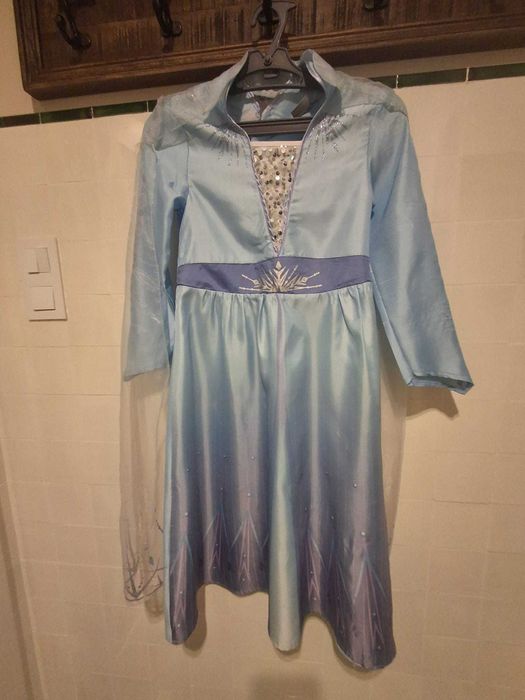 Carnaval_ vestido Princesa Elsa_ Frozen