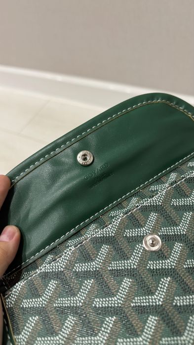 Сумка дорожная зеленая шоппер Goyard