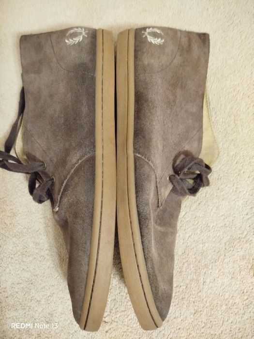 Замшевые кеды полуботинки Fred Perry