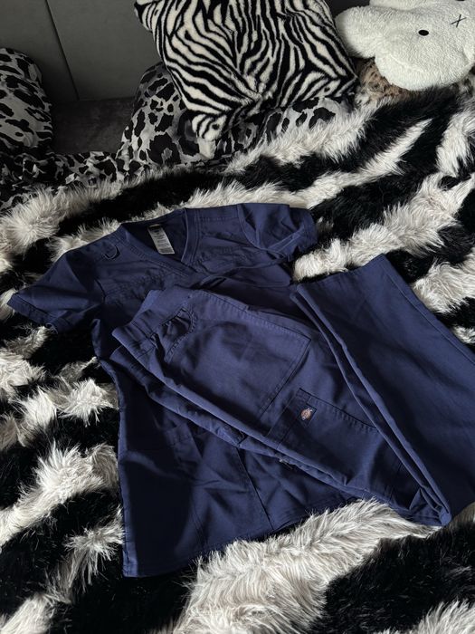 Scrubs medyczny komplet dickies granatowy