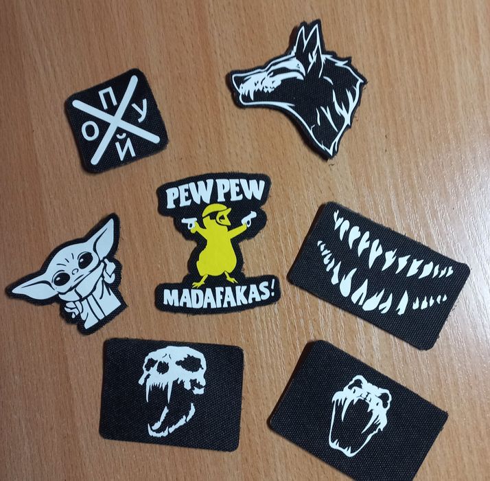 Винотовлення світлових Шевронів та Патчів від 3 шт