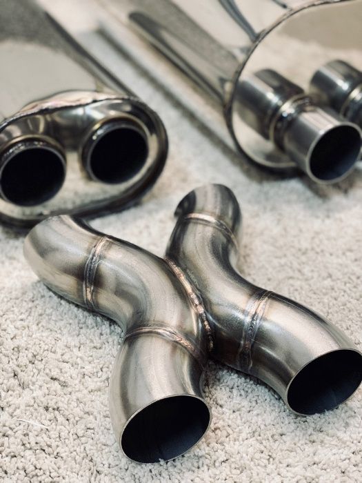 = X-pipe Y-pipe Z-pipe tłumik kwasówka wydech kwasoodporna kolano 60mm