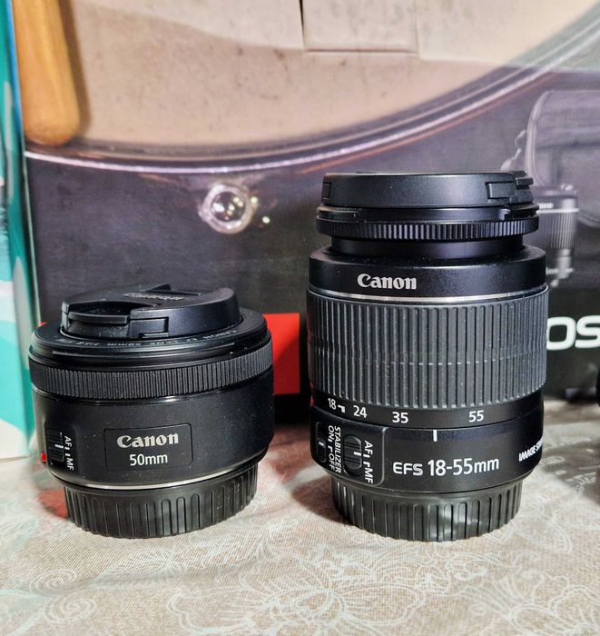 Pack Fotografia Canon EOS 2000D + 2 Lentes + Tripé Hama (Como Novo]