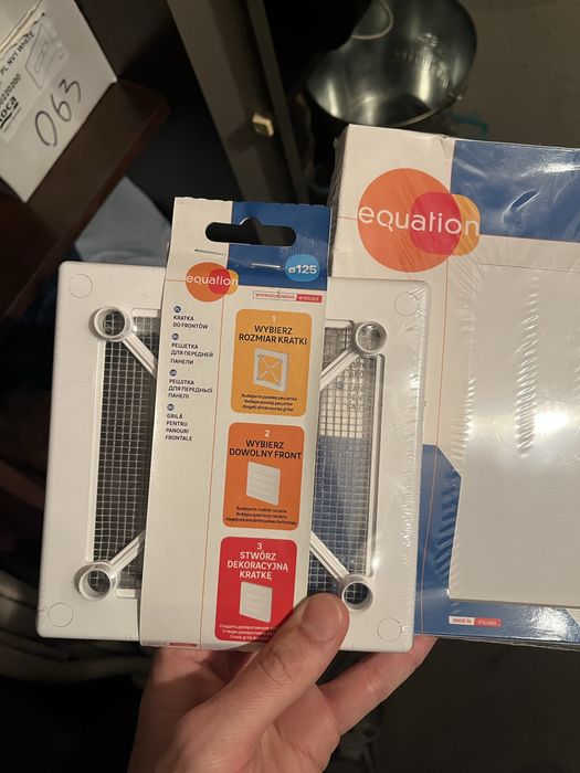 Kratka wentylacyjna Ø125 Equation + panel biały – nowa