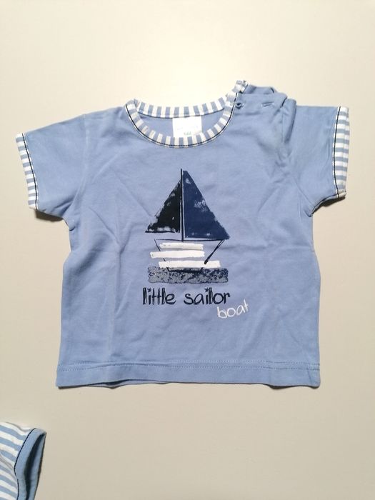 Conjunto Náutico Azul de Bebé Menino