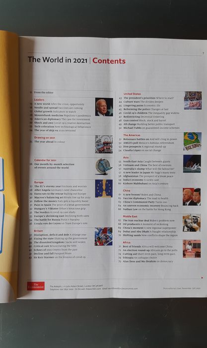 Revista The Economist: The world in 2021 Cedofeita, Santo