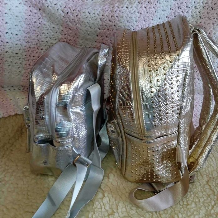 Рюкзаки. В наличии золотой и серебрянный