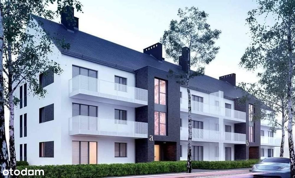 69,91 m² DWUPOZIOMOWE przy lesie + BALKON+parking