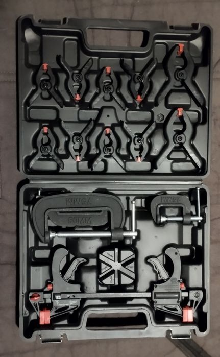 Conjunto de grampos de aperto rápido 16 peças Parkside 

16 peças