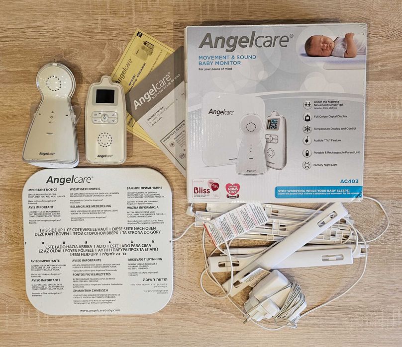 Monitor czujnik oddechu snu elektroniczna niania alarm AngelCare AC403