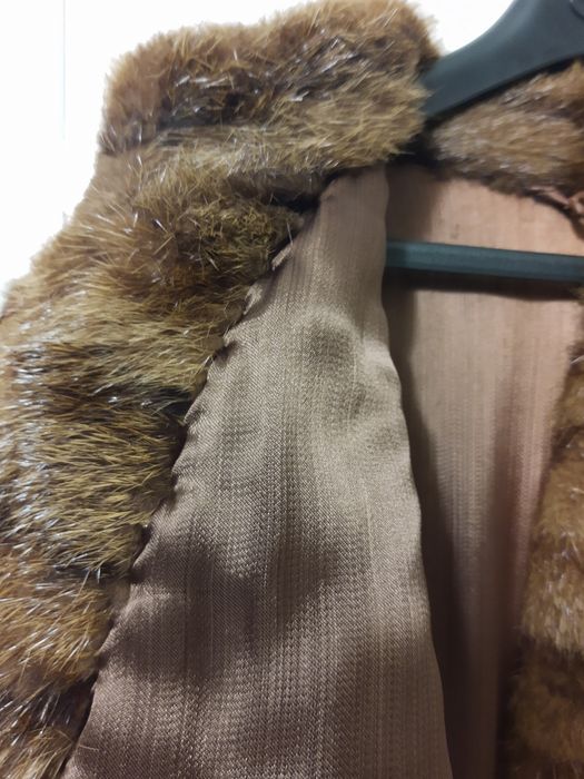 Futro naturalne, kurtka, krótki płaszczyk