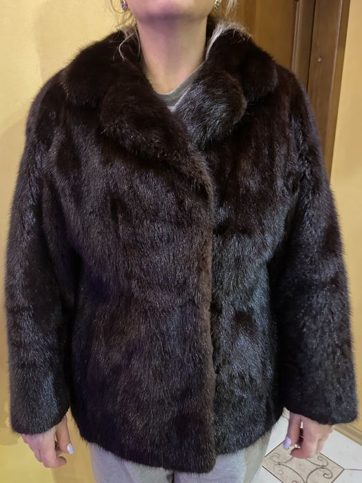Шуба норкова цільна автоледі