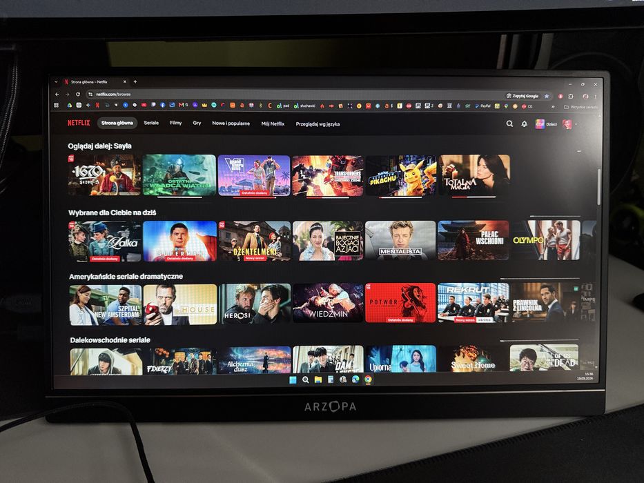 Monitor ARZOPA Z1FC 16,1" IPS 144Hz Full HD 1920x1080