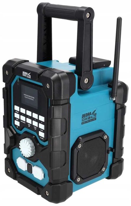 RADIO budowlane DEDRA SAS+ALL DAB+ FM + ZASILACZ głośnik bluetooth USB