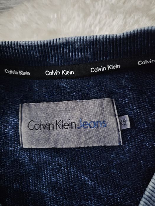 Bluza Calvin Klein Jeans CK Rozmiar XS Niebieska Bluza Calvin Klein S