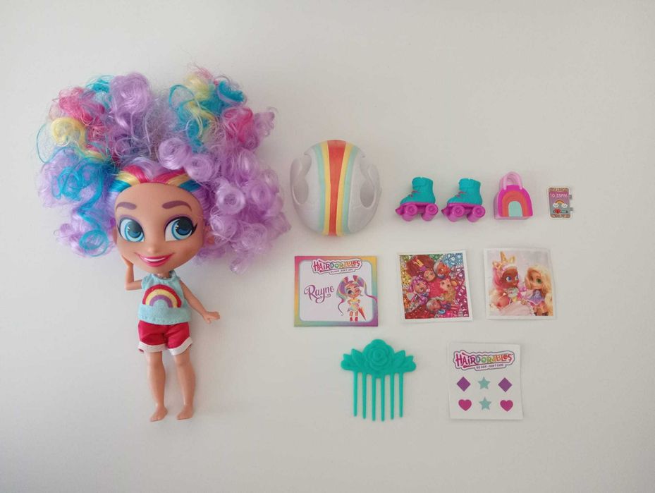 Boneca Hairdorables Roller Rayne série 1 - BIG HAIR DON’T CARE!