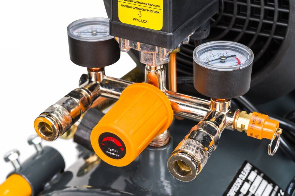 Kompresor olejowy Powermat 50L 2 Tłoki 392L/Min Powermat SUPER Jakość
