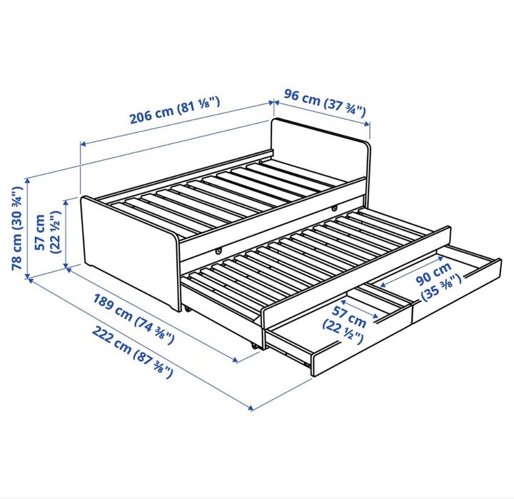 Łóżko Ikea SLÄKT
