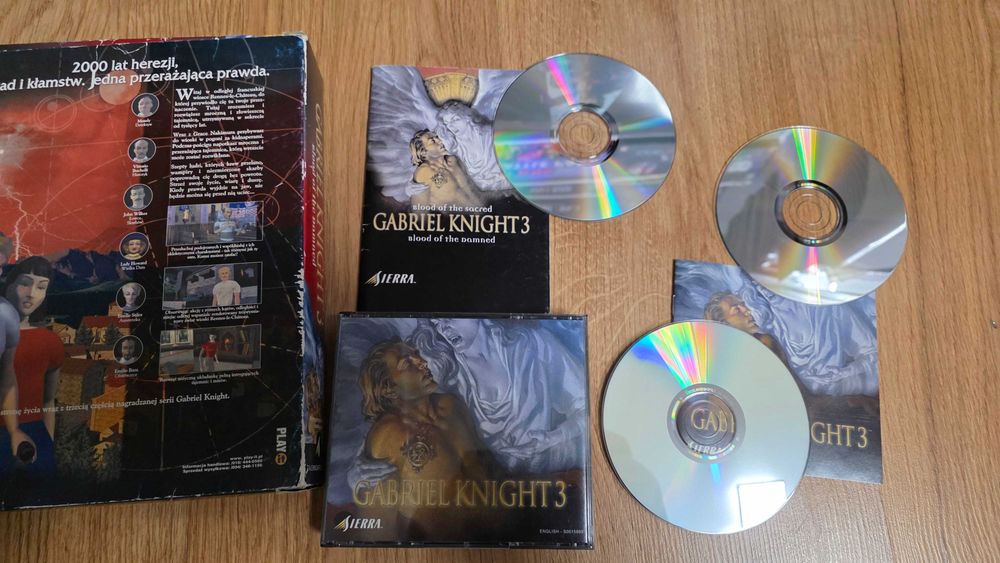 PC Gabriel Knight 3 wydanie polskie big box
