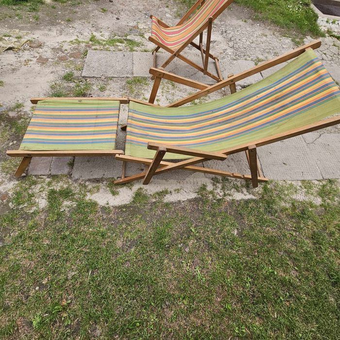 Sprzedam leżak drewnianei retro PRL