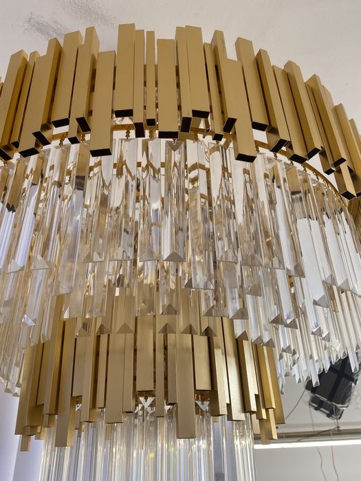 Lustre grande de cristal diâmetro 90cm