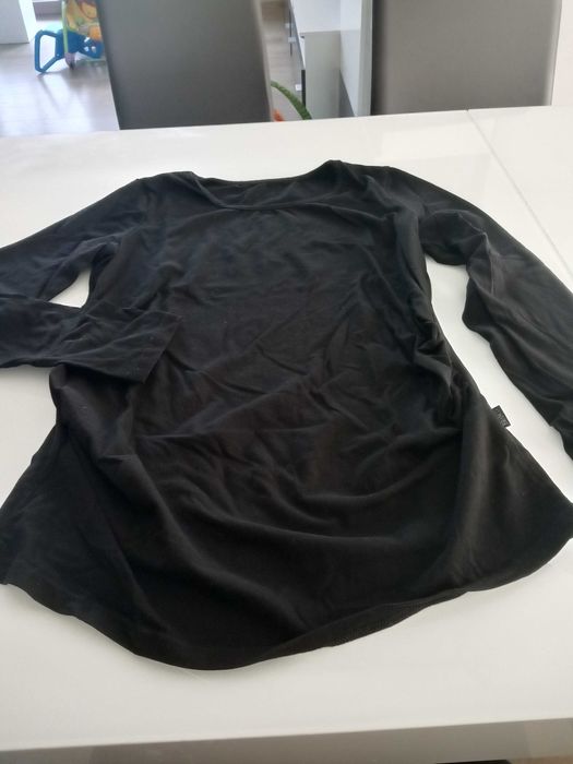 Bluzka ciążowa czarna długi rękaw r. M