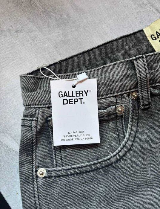 Джинси Gallery Dept Flared Jeans Clush кльош флейред галлері депт свег нові XS-XL BLACK GREY сірі чорні дайм свага унісекс бренд