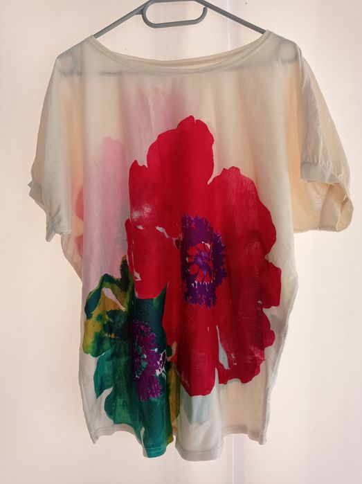 Bluzka damska w kwiaty