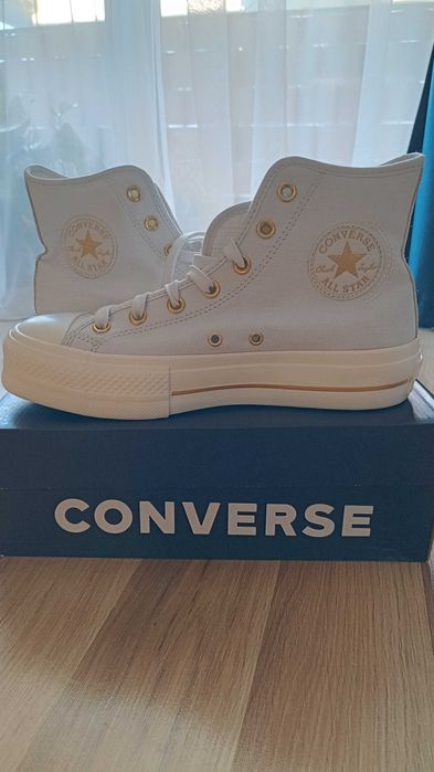 Buty Converse Chuck Taylor All Star Lift Platform Szary
