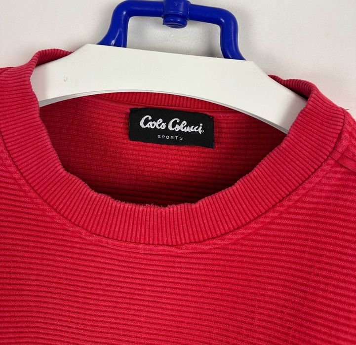 Sweter prążkowany CARLO COLUCCI sport boxy oversize r. L