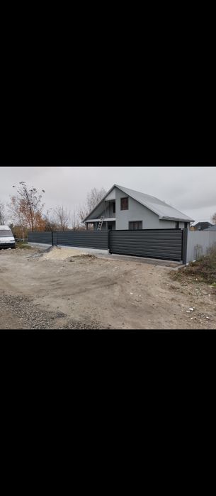 Ворота паркан забор ворота гармошка під ключ жалюзі ранчо Турійськ