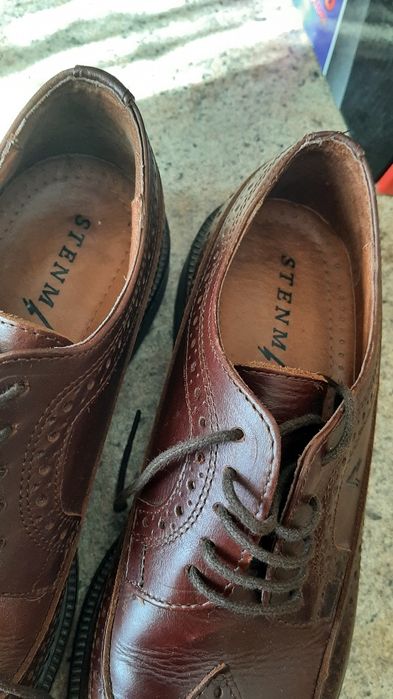 buty skórzane brązowe Stenmark 41