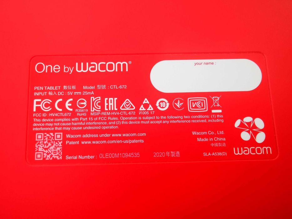 Tablet One by WACOM CTL-672-N