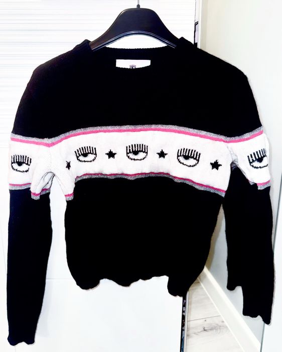 Sweter Chiara Ferragni oryginalny wełna wełniany