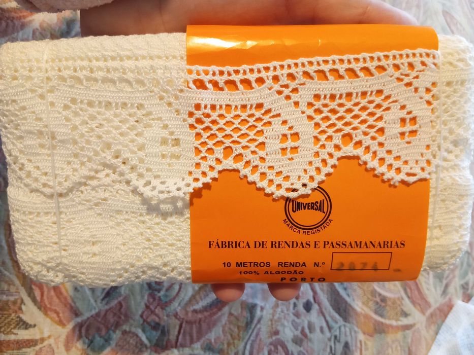 10 metros renda algodão