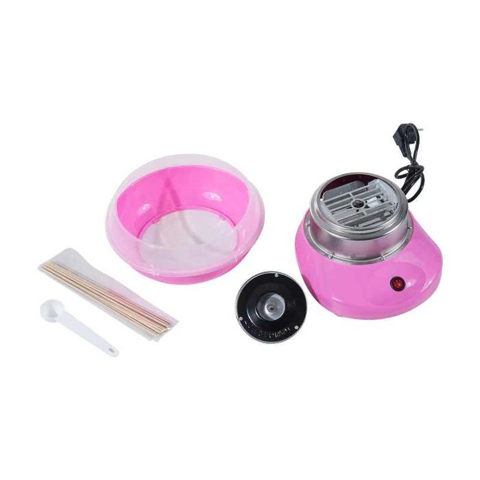 Máquina de Algodão Doce - Potência 450W-550W - Rosa