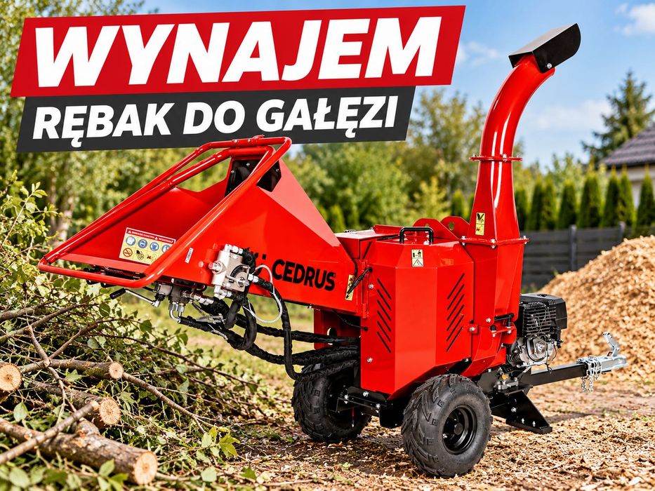 Wynajem Rębaka do Gałęzi CEDRUS – Rozdrabniacz Spalinowy do Drewna | Rębak na Dobę